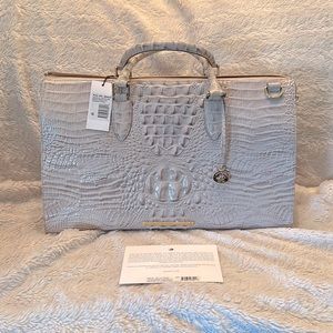 Brahmin Anywhere Weekender Pumice Melbourne Genuine Leather